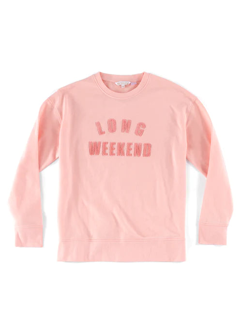Shiraleah Long Weekend Sweatshirt Rose