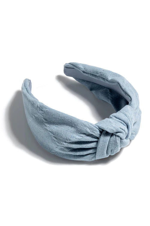 Ali Denim Headband Blue