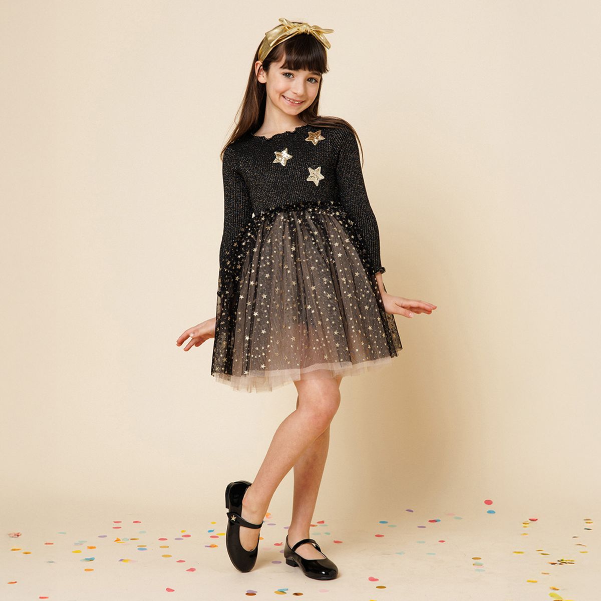 Glitter Three Star Tutu Dress
