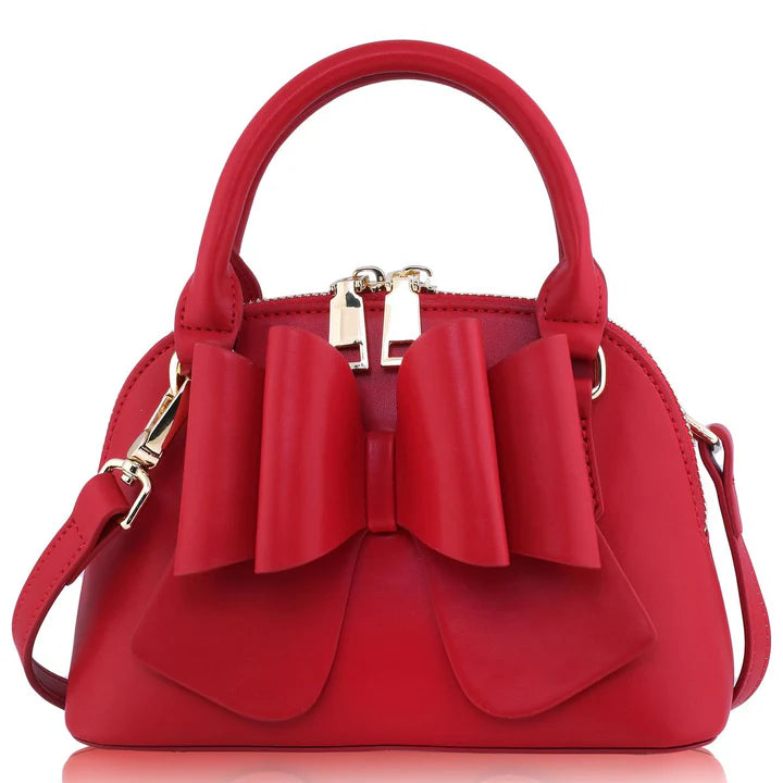 Margo Red with Leopard Lining Purse