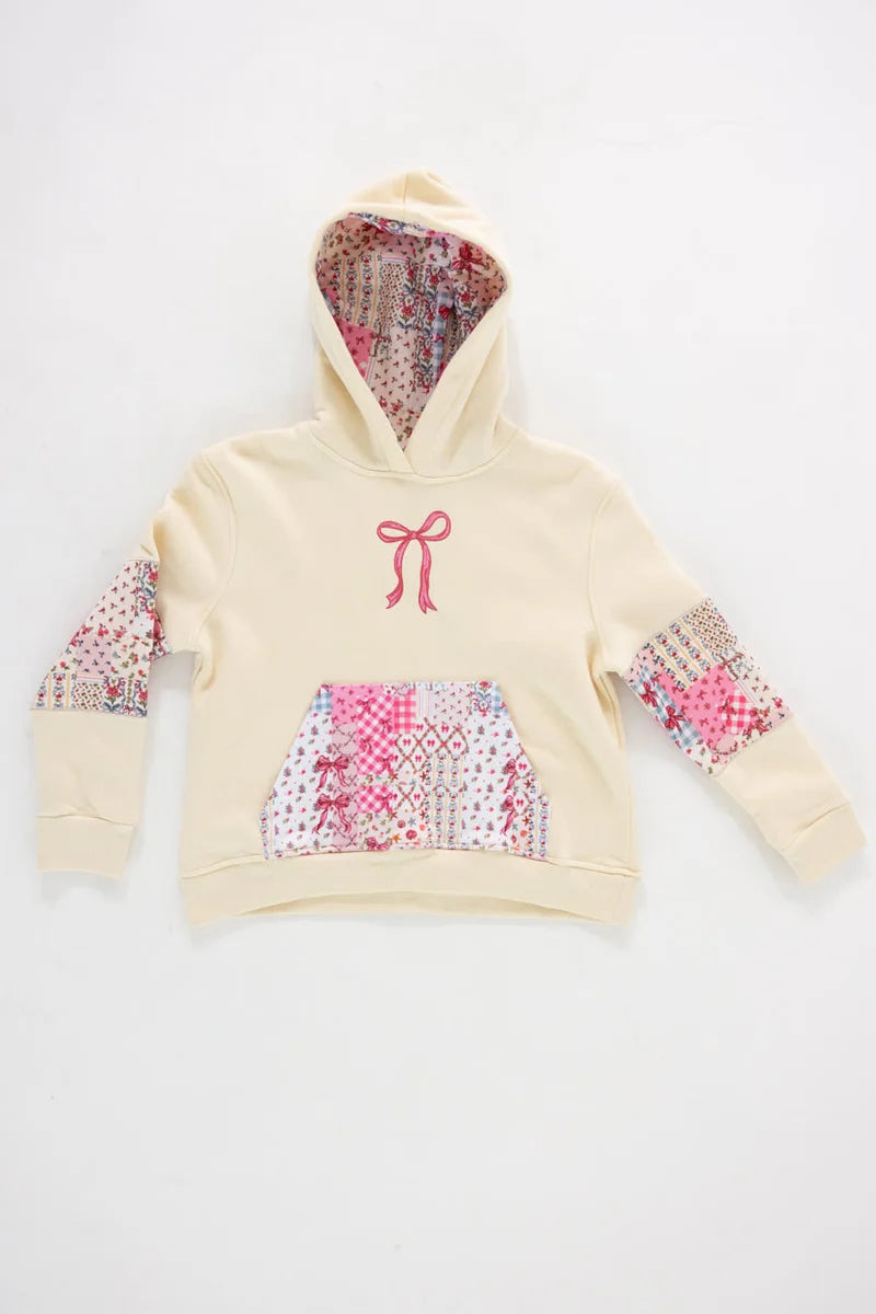 YTH Embroidered Bow Hoodie
