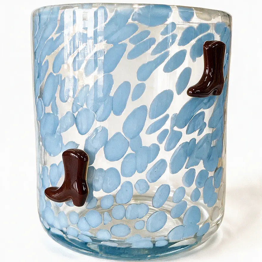 Cowboy Drinking Glass