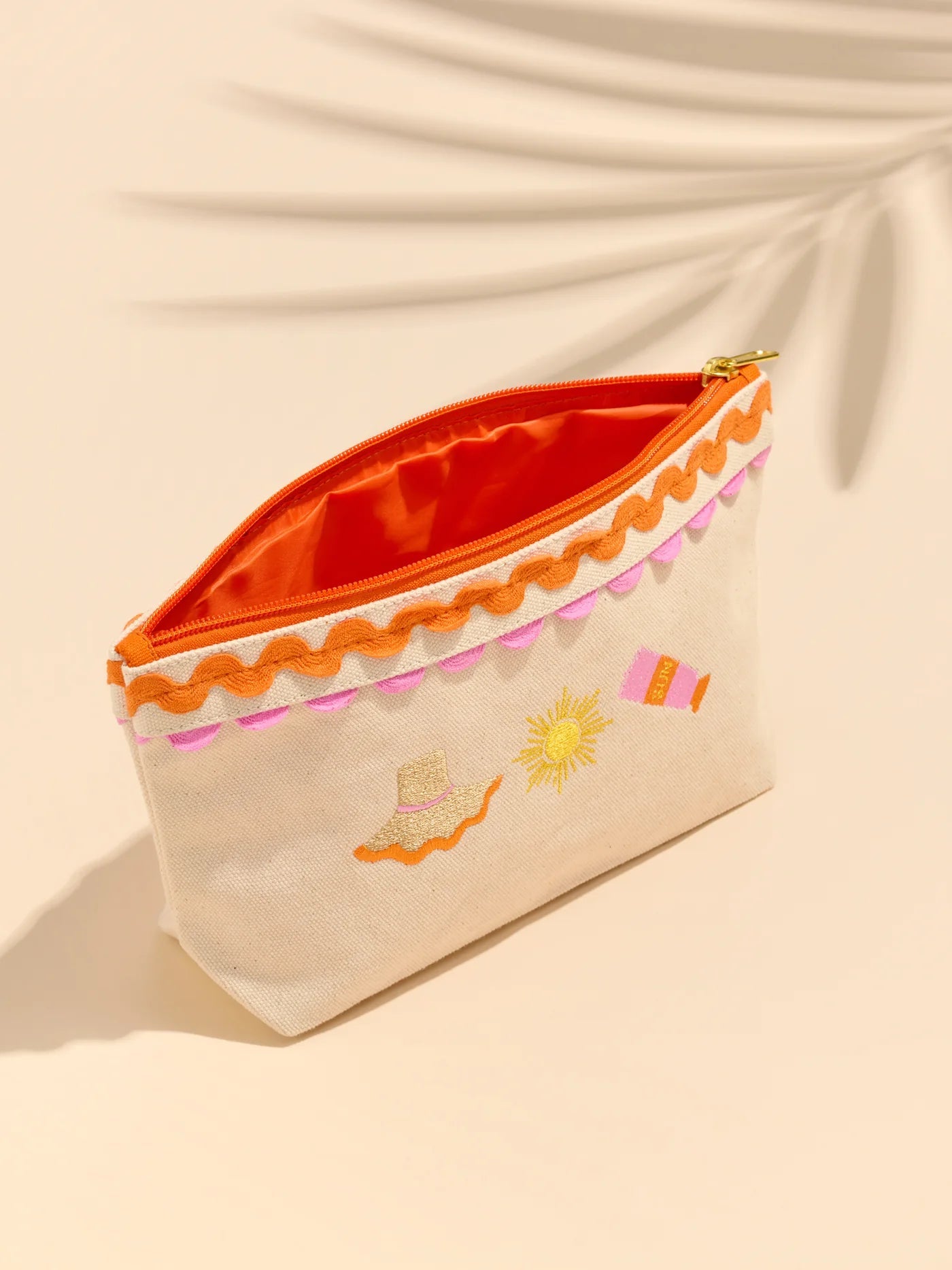 Poppy Zip Pouch Orange