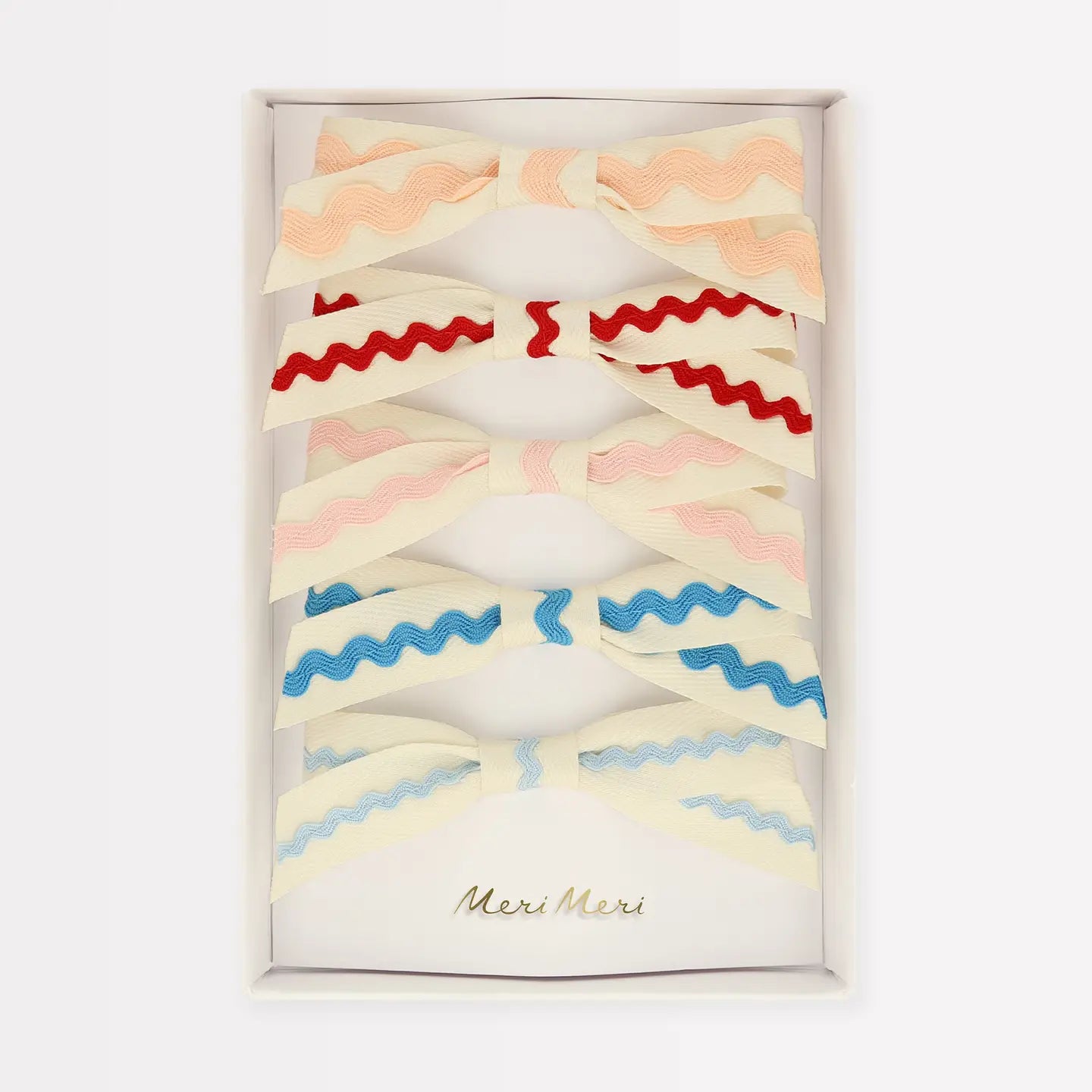 Ricrac Bow Hair Clips