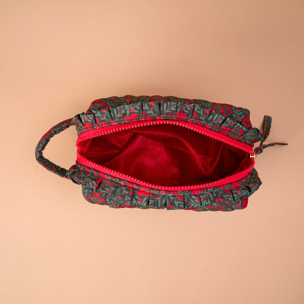 Essentials Quilted Cosmetic Pouch