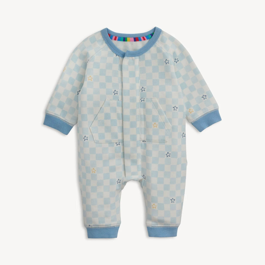 Brushed Fleece Checkerboard Romper