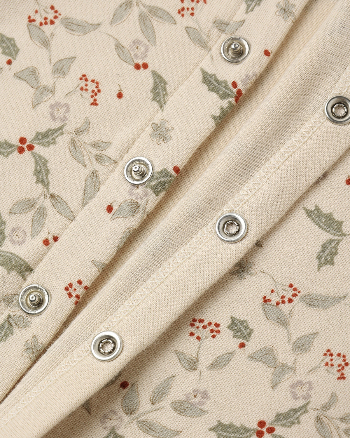 ORGANIC LONG JOHN PAJAMAS HOLLY FLEUR