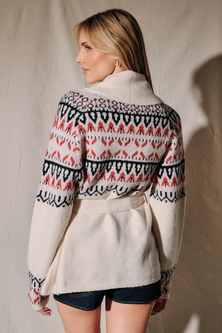 Tie Front Knit Cardigan
