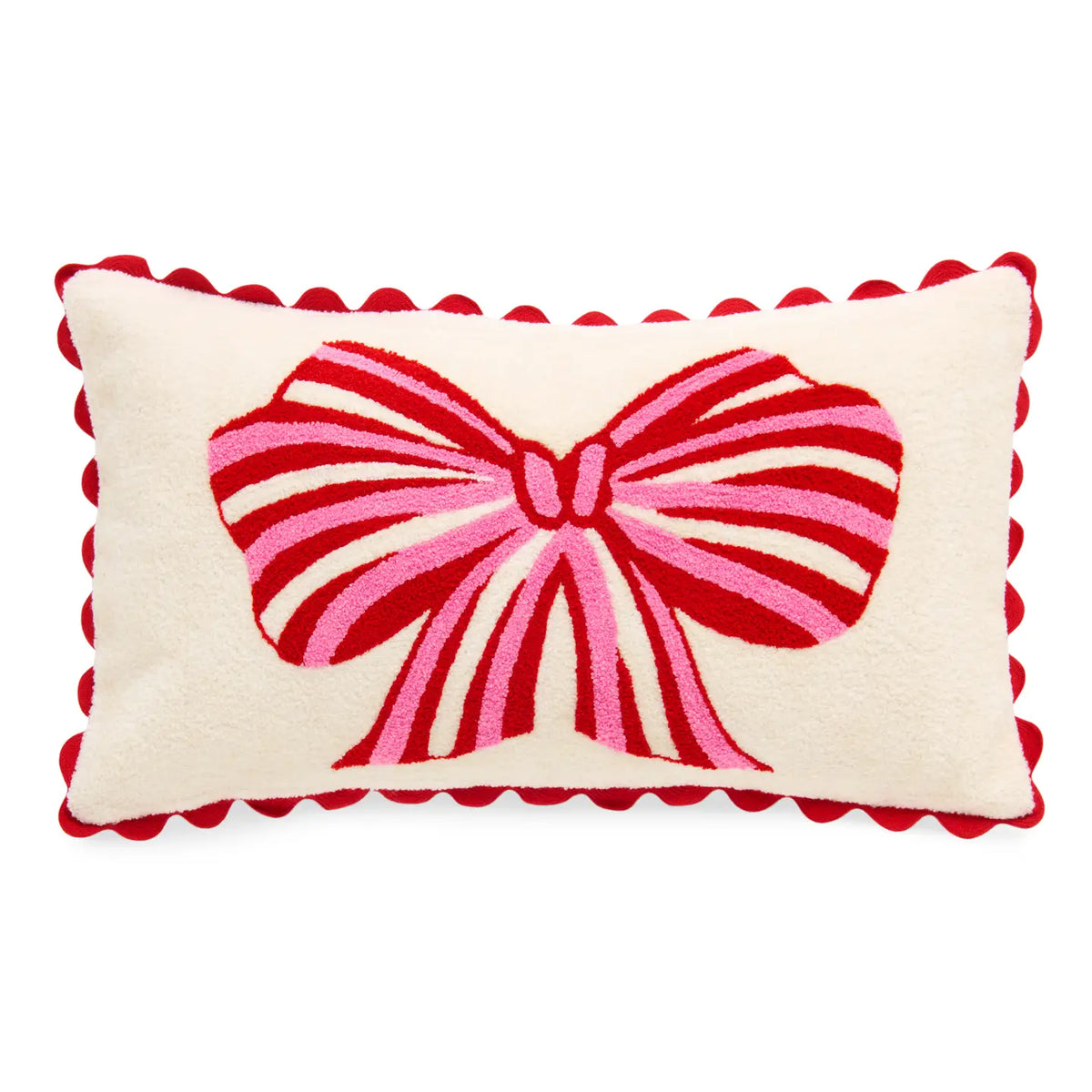 Shiraleah Ivory Bow Pillow