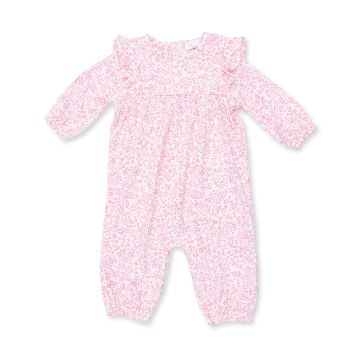 Baby Woodland - Ruffle Sleeve Snap Romper