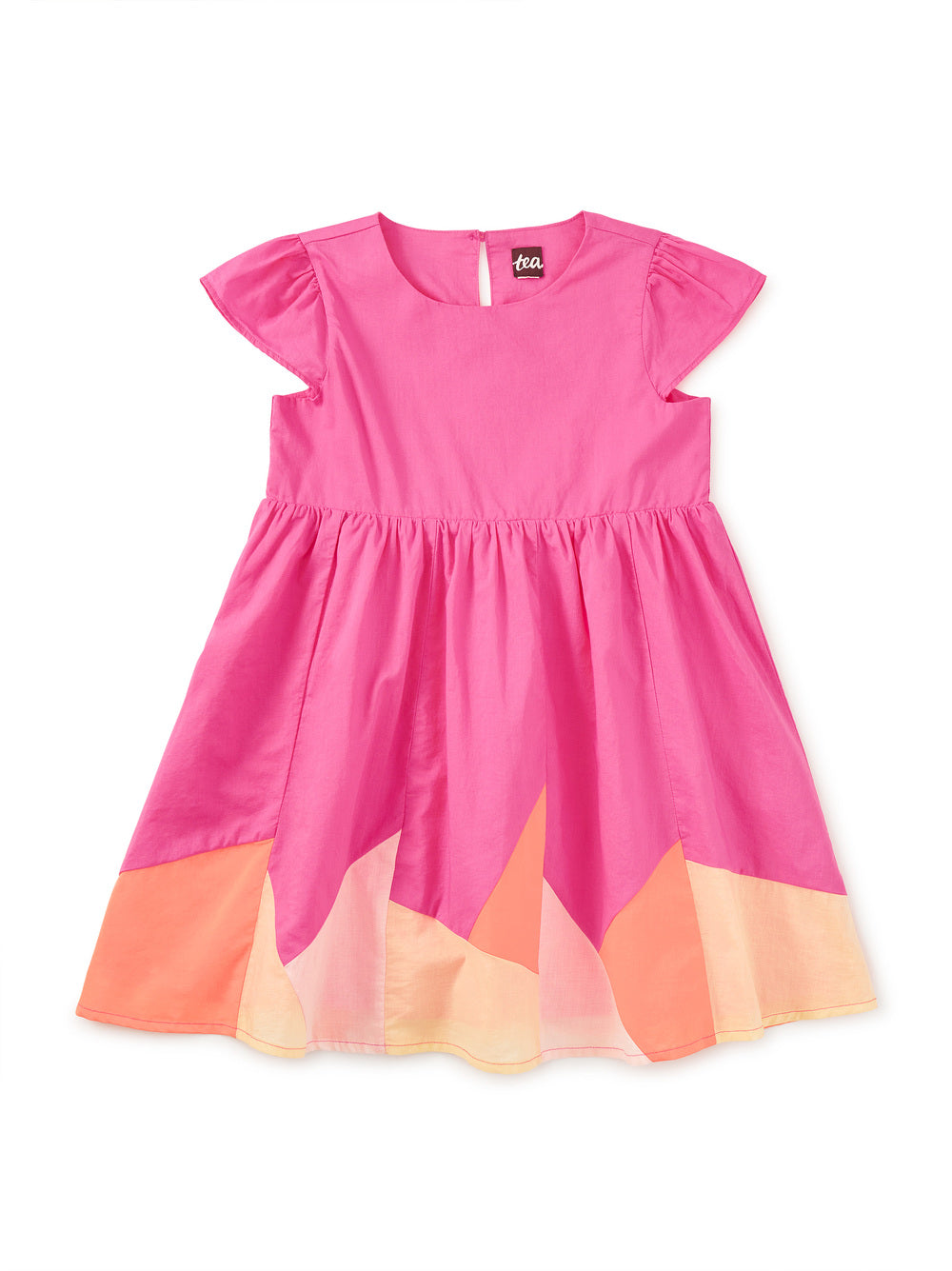 Cap Sleeve Jogakbo Dress Astilbe Pink