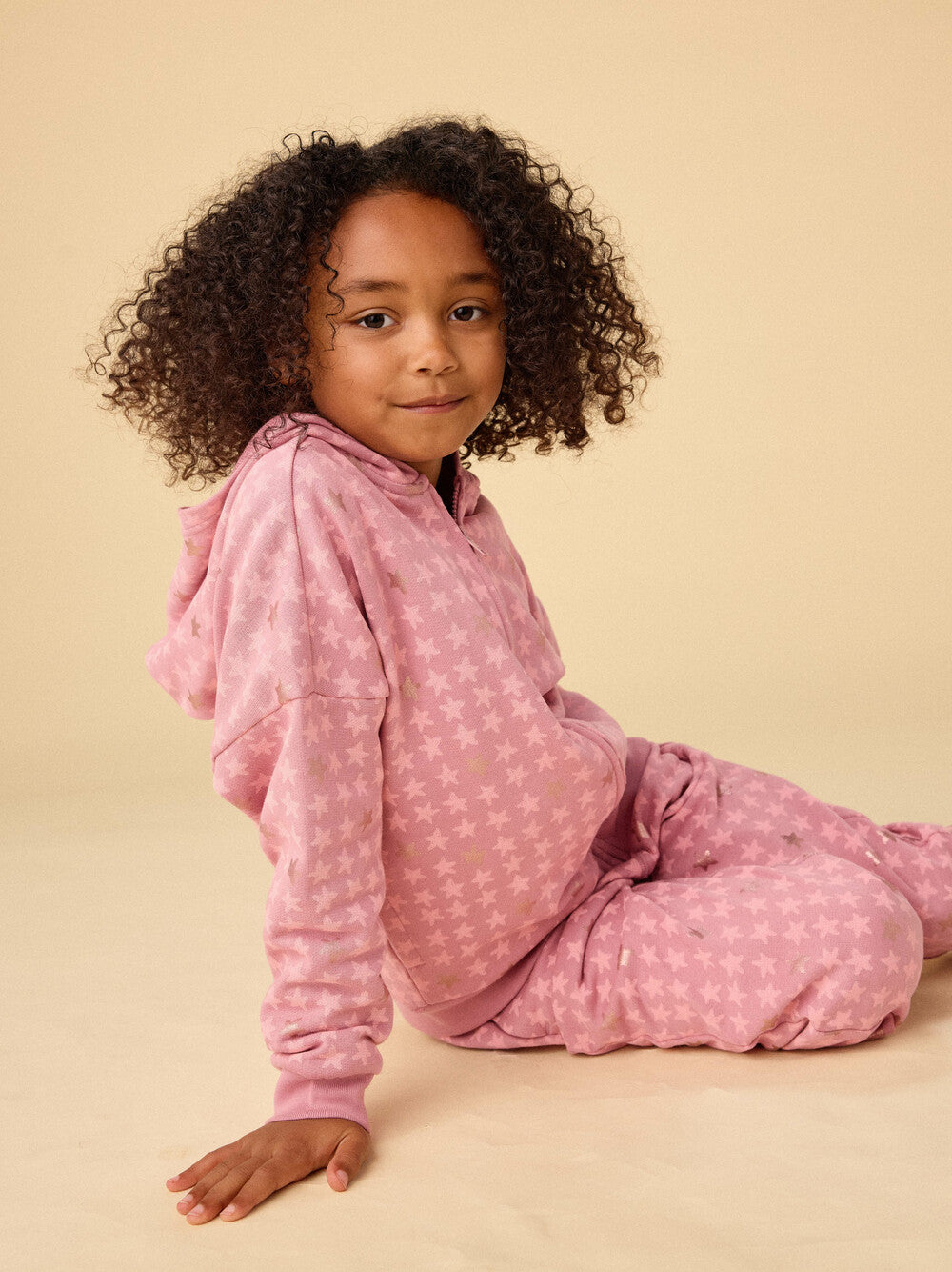 Tea Easy Fit Hoodie Metallic Stars