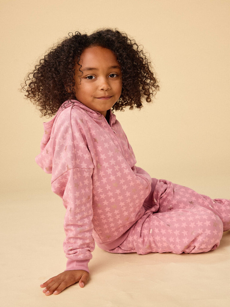 Tea Easy Fit Hoodie Metallic Stars