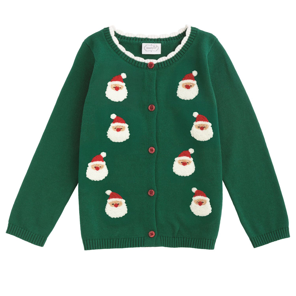 Green Santa Cardigan