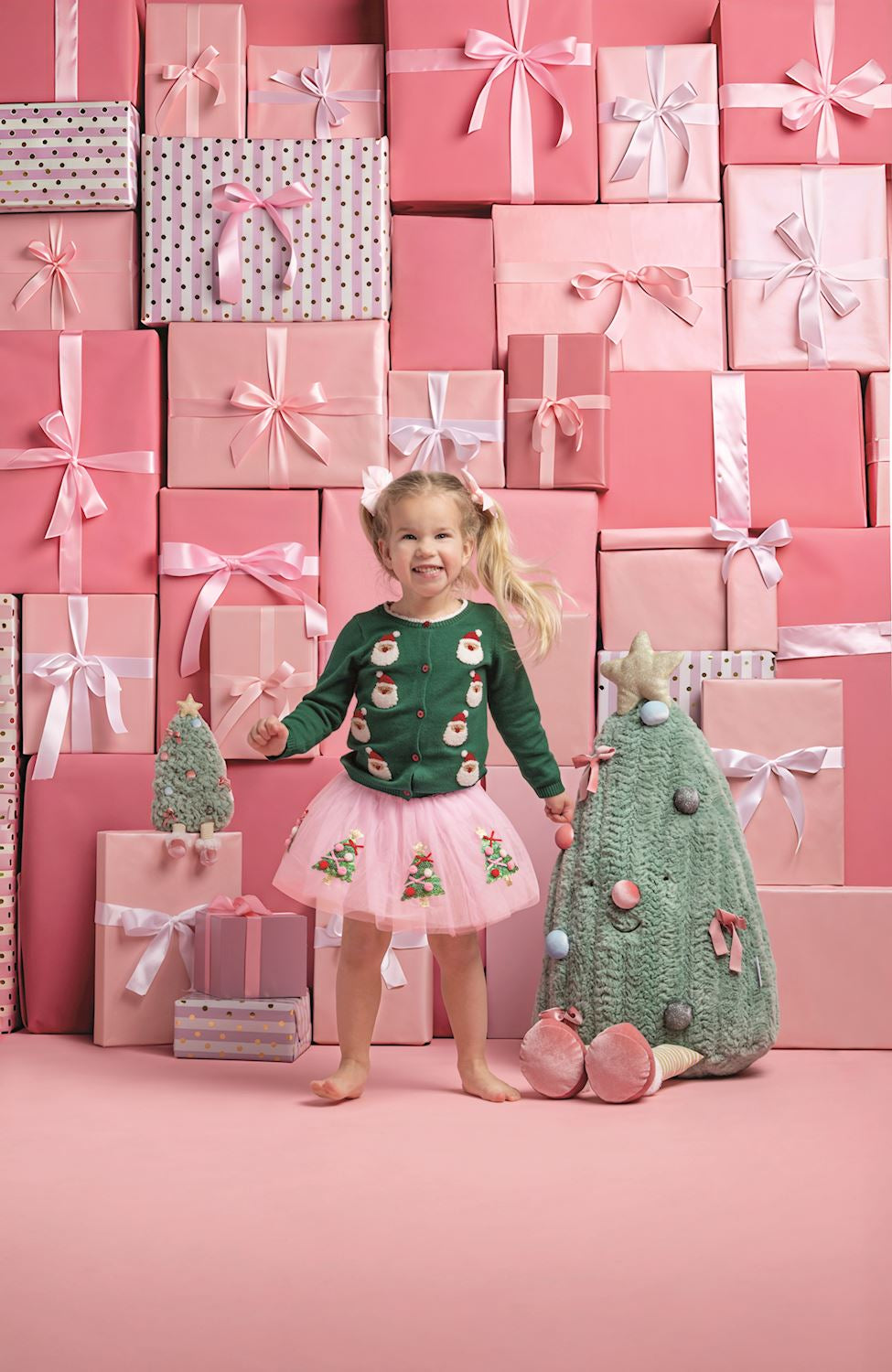 Green Santa Cardigan