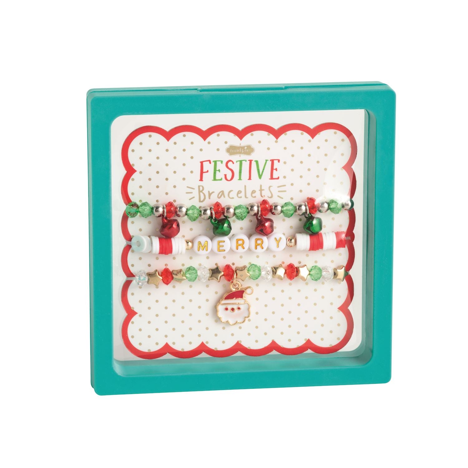 Santa Beaded Bracelet Set