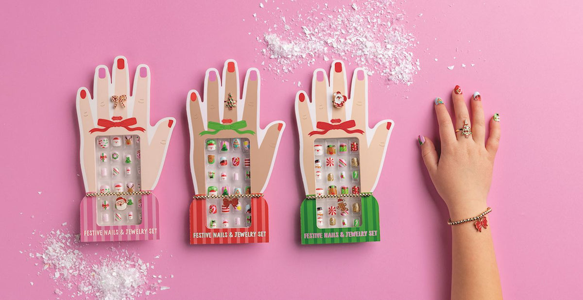 Christmas Nails & Jewelry Set