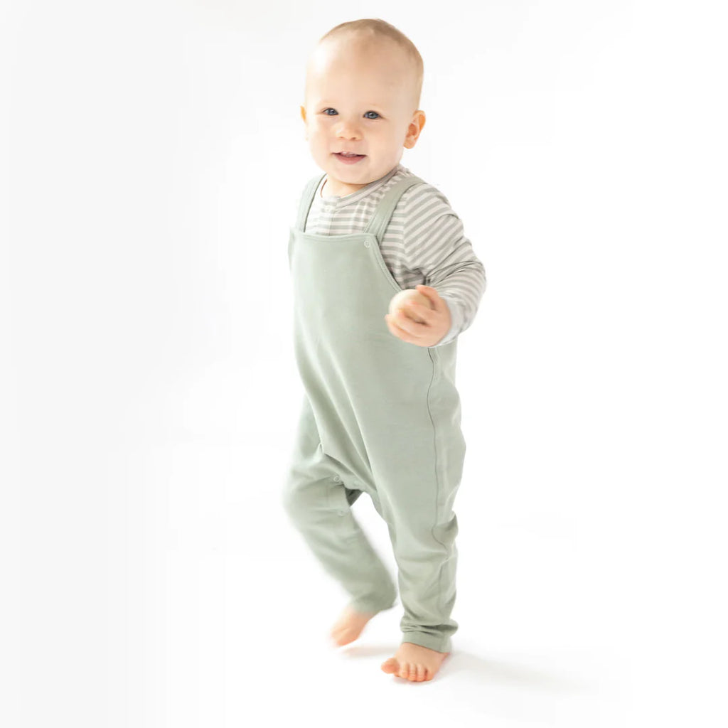 French Terry Desert Sage Solid - Overalls