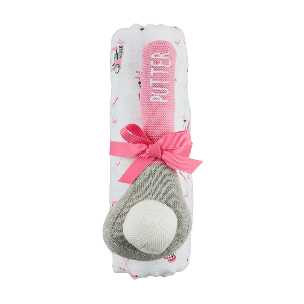 Swaddle and Rattle Set