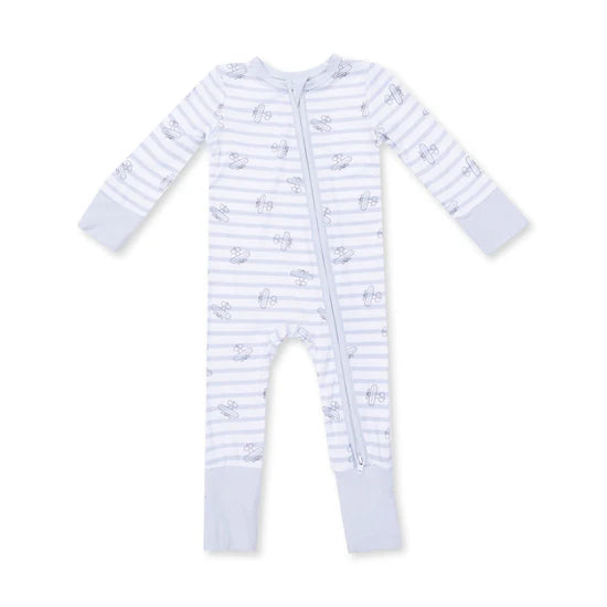 Airplane Stripe - Convertible Romper