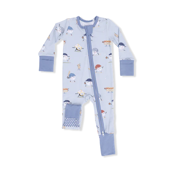 Baseballs Playing Baseball - Convertible Romper