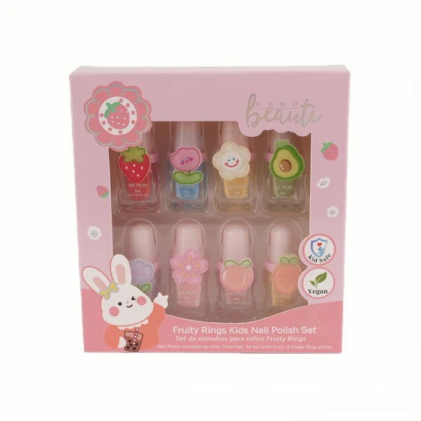 Kids Nail Polish Set 8 Pcs Fruity Ring