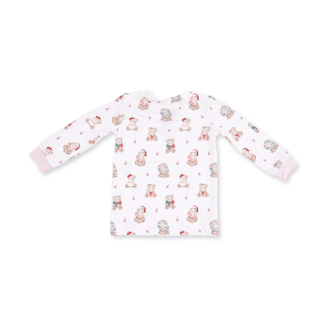 Christmas Teddy Bears Pink - Long Sleeve Loungewear Set