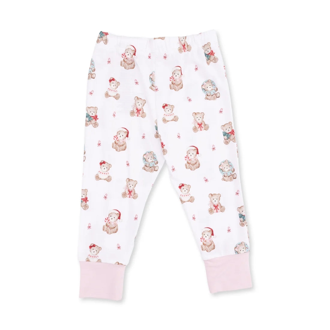 Christmas Teddy Bears Pink - Long Sleeve Loungewear Set