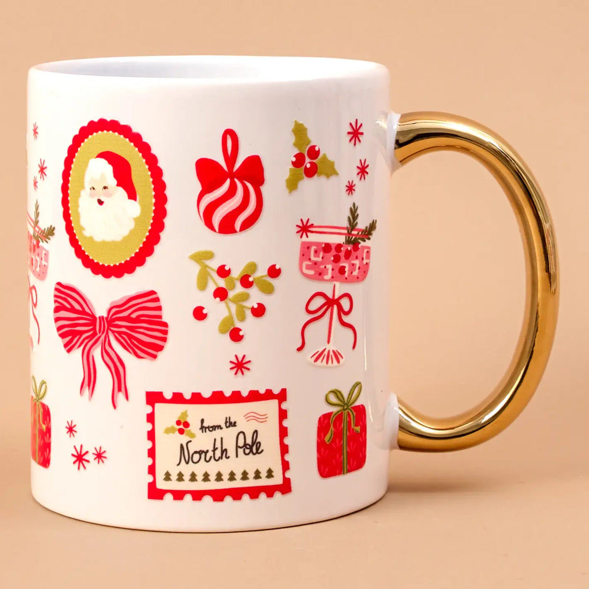 Cozy Cute Ceramic Mug-Mistletoe Magic