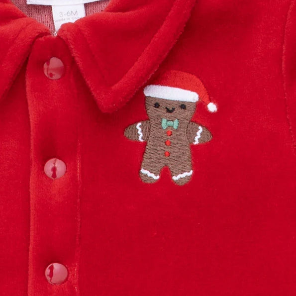 Velour Holiday Red - Velour Jumpsuit