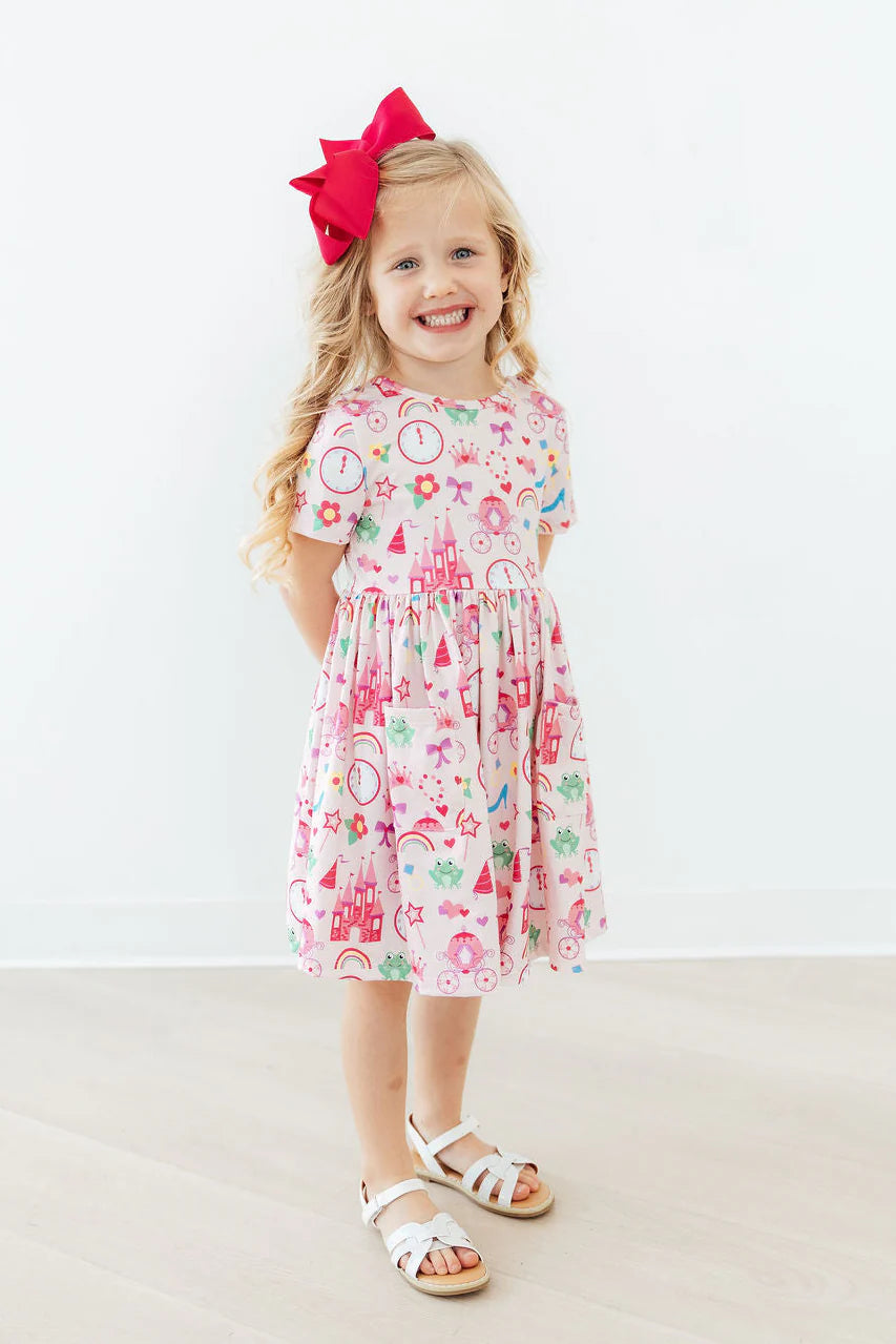 Princess & the Froggie SS Pocket Twirl Dress
