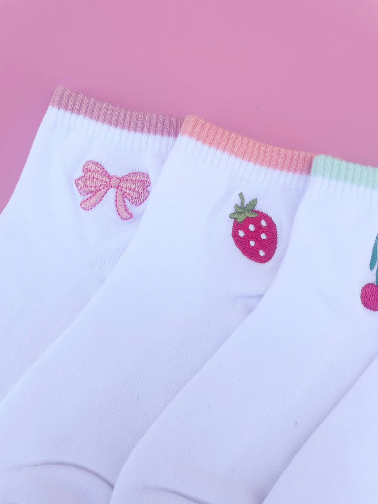 Embroidered Ankle Sock