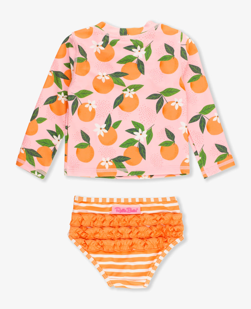 Orange You The Sweetest L/S Bikini Rash Guard