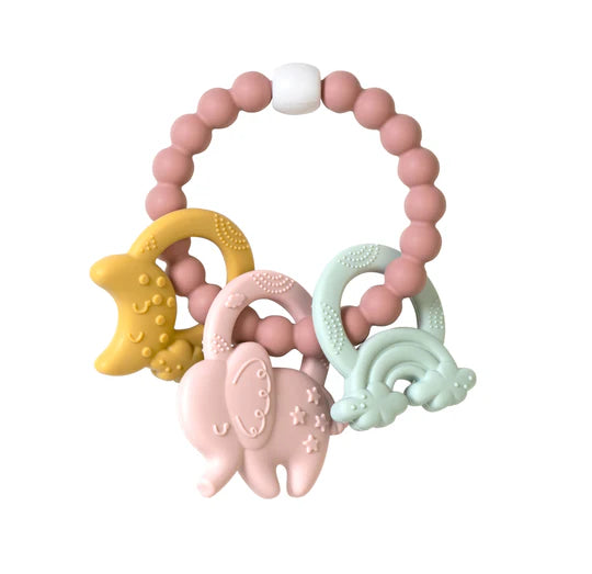 Ele-Fun Teether Pink