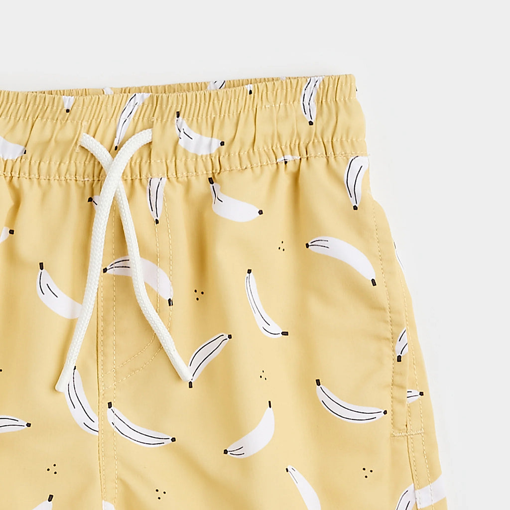 Petit Lem Woven Yellow Swim Shorts