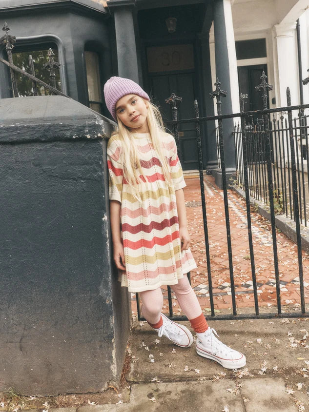 Pointelle Sweater Dress