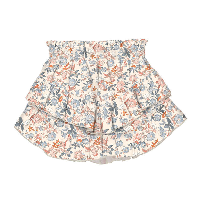 Ruffled Printed Skort