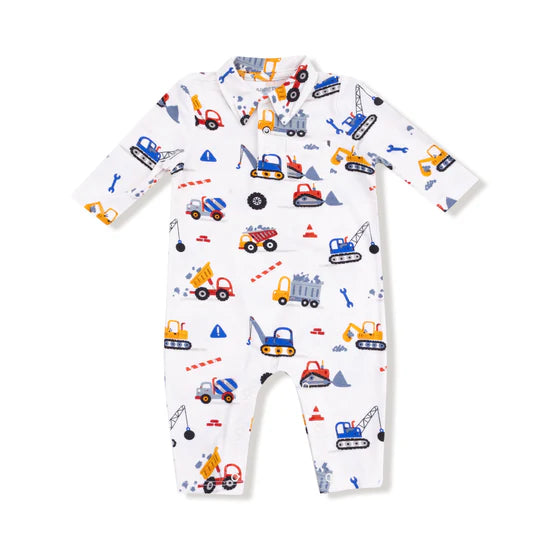 Crayon Construction - Polo Romper