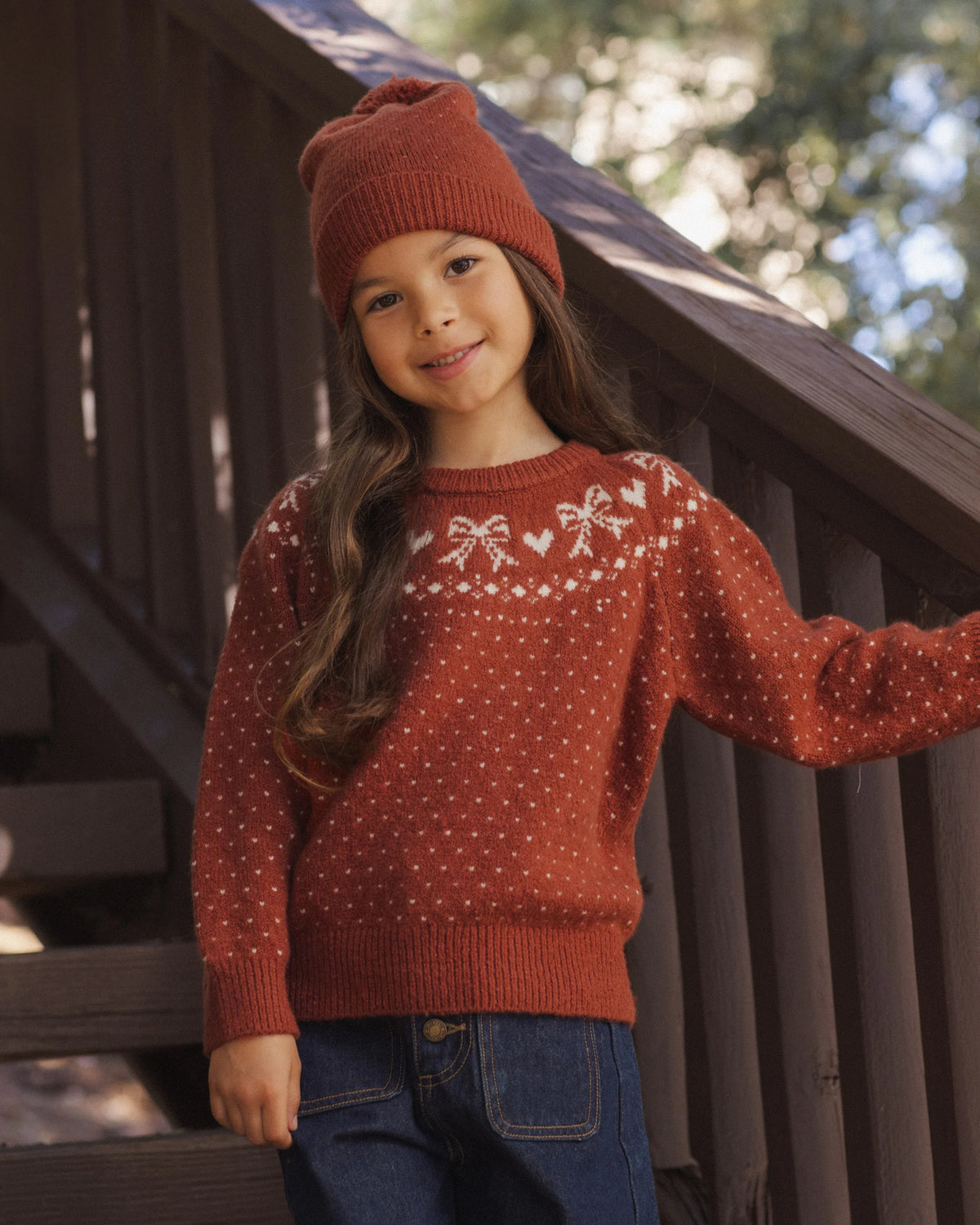 FAIR ISLE SWEATER RUBY