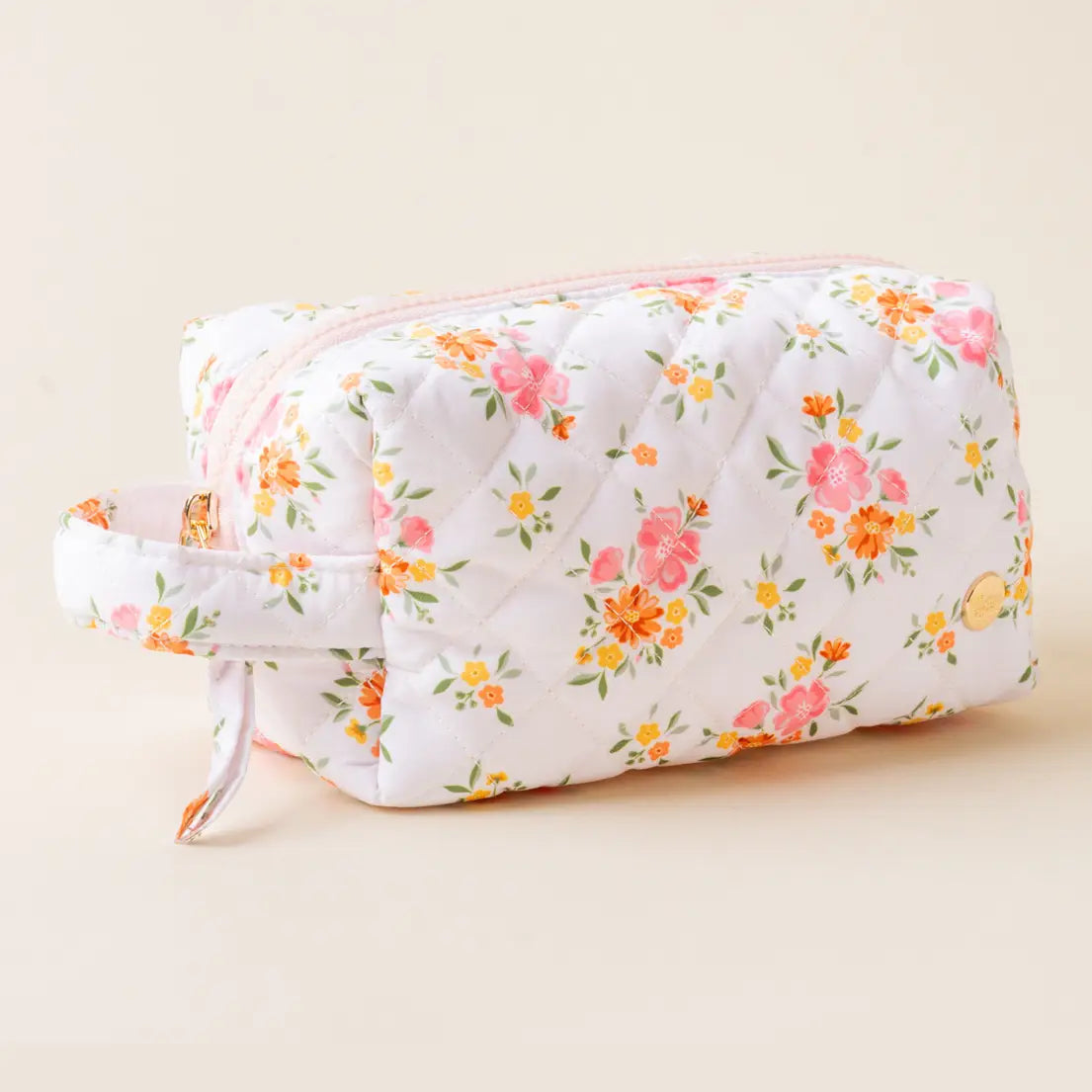 Essentials Quilted Cosmetic Pouch
