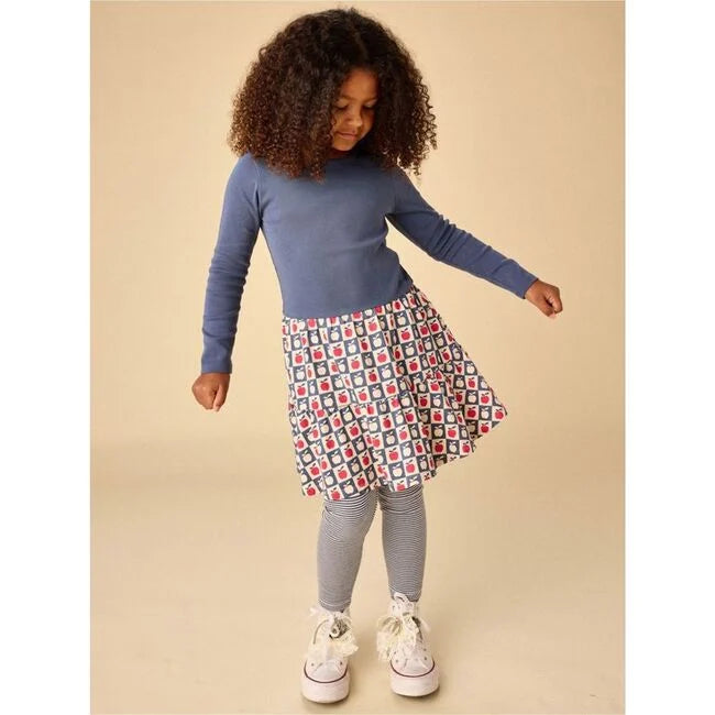 Tiered Skirted Twirl Dress Apple Checkerboard