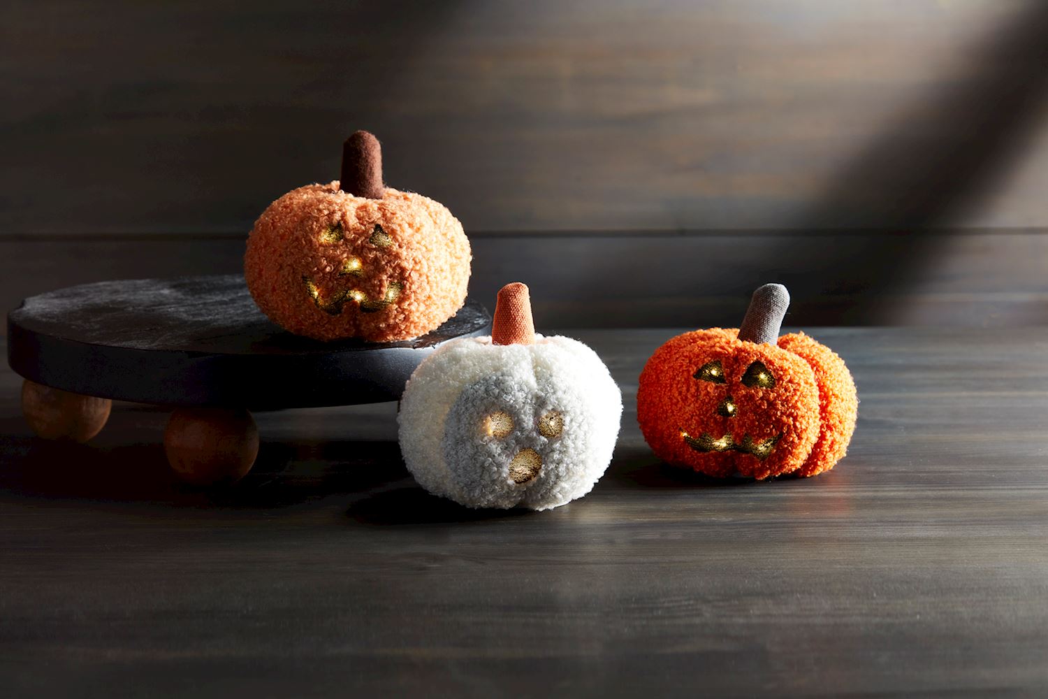 Light Up Shearling Pumpkin