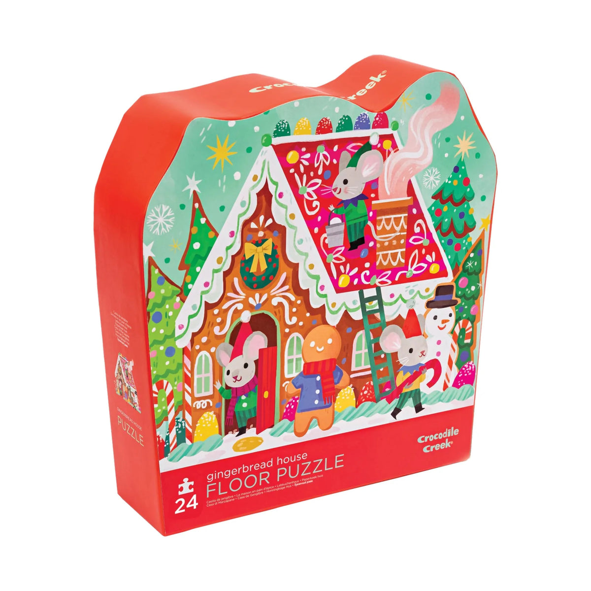 24pc Shape Boxed Puzzle Gingerbread House