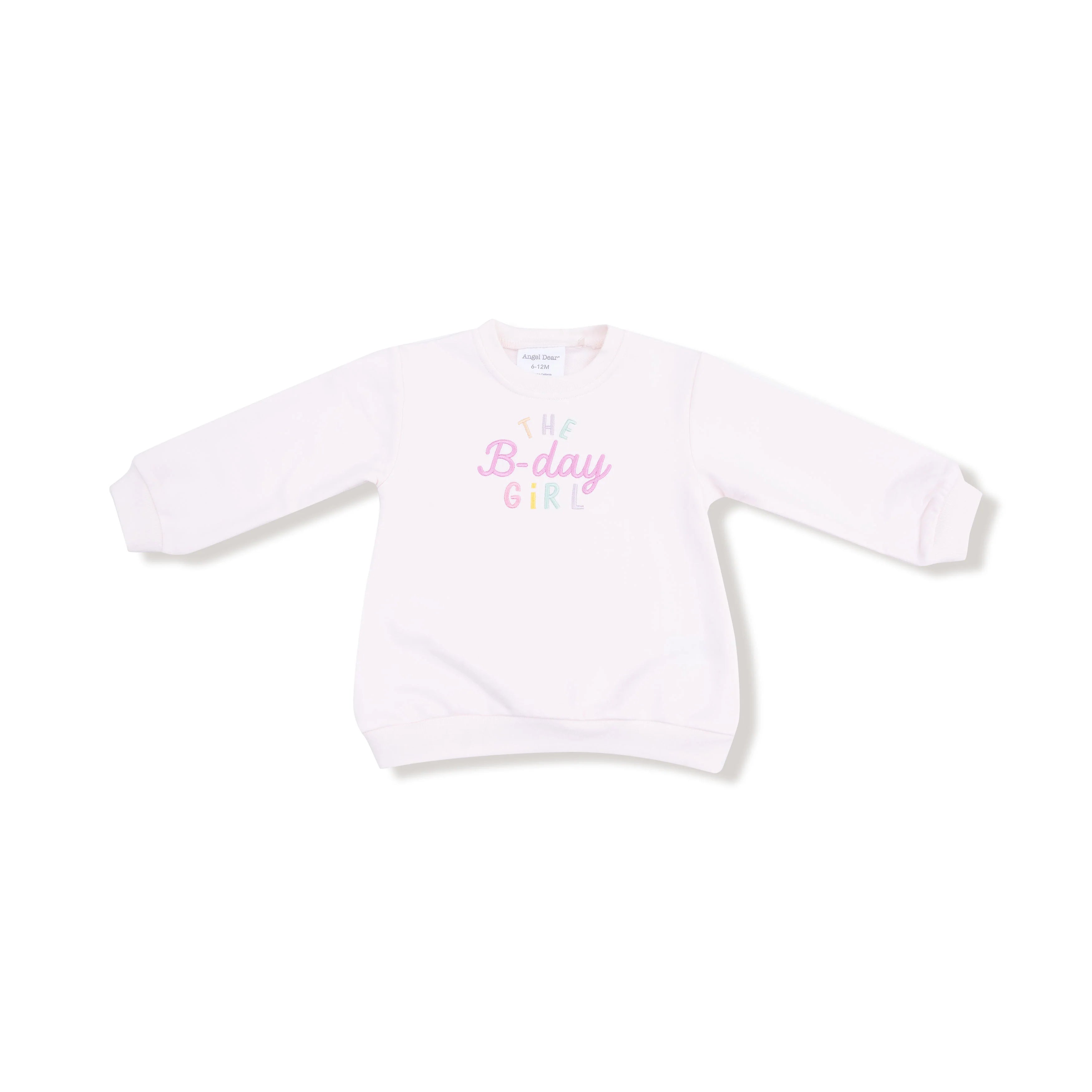 Birthday Girl - Puffy L/S Oversized Sweatshirt with B-Day Girl Embroidery