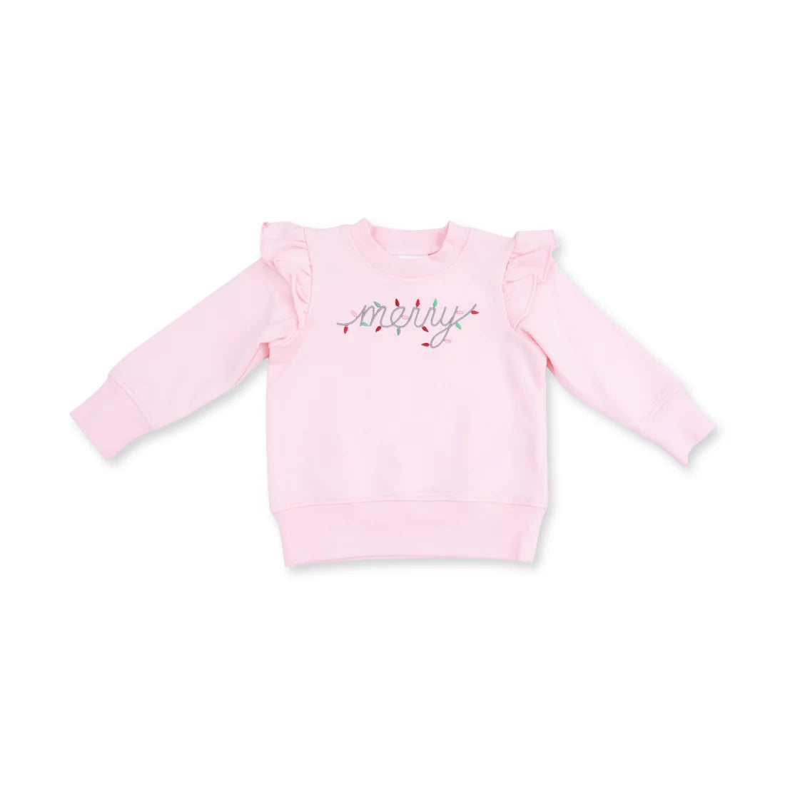 Christmas Lights Merry - Ruffle Sweatshirt