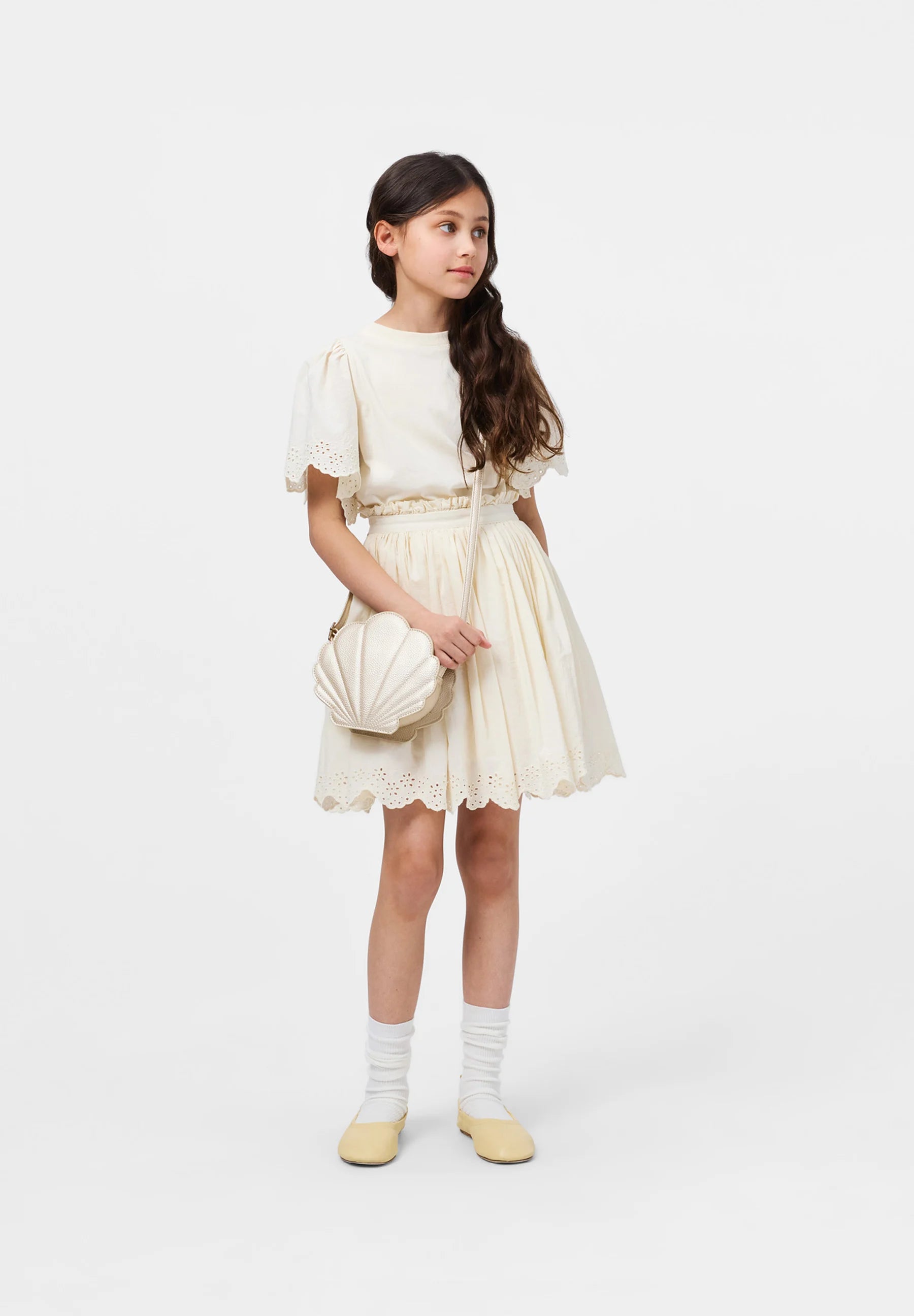 Molo Seashell Bag Handbag-Warm Pearl
