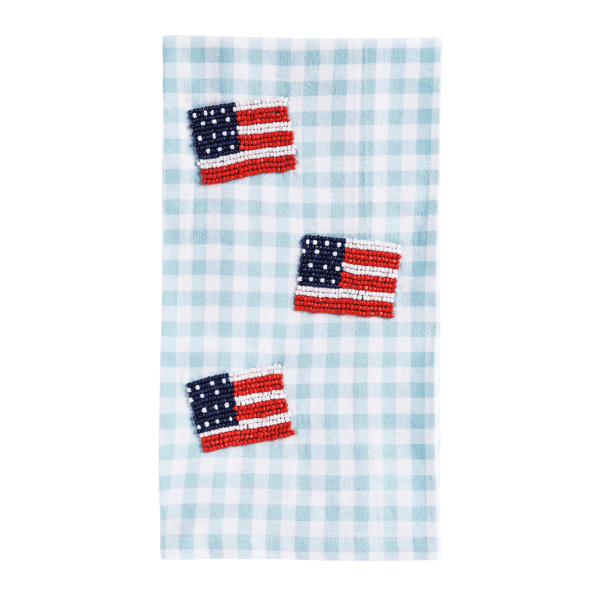 Beaded Americana Towel