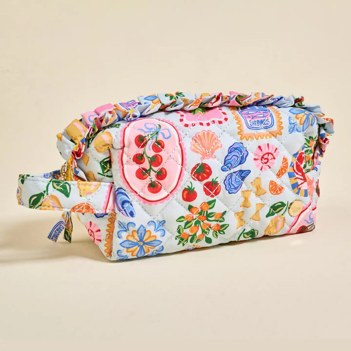 Essentials Quilted Cosmetic Pouch