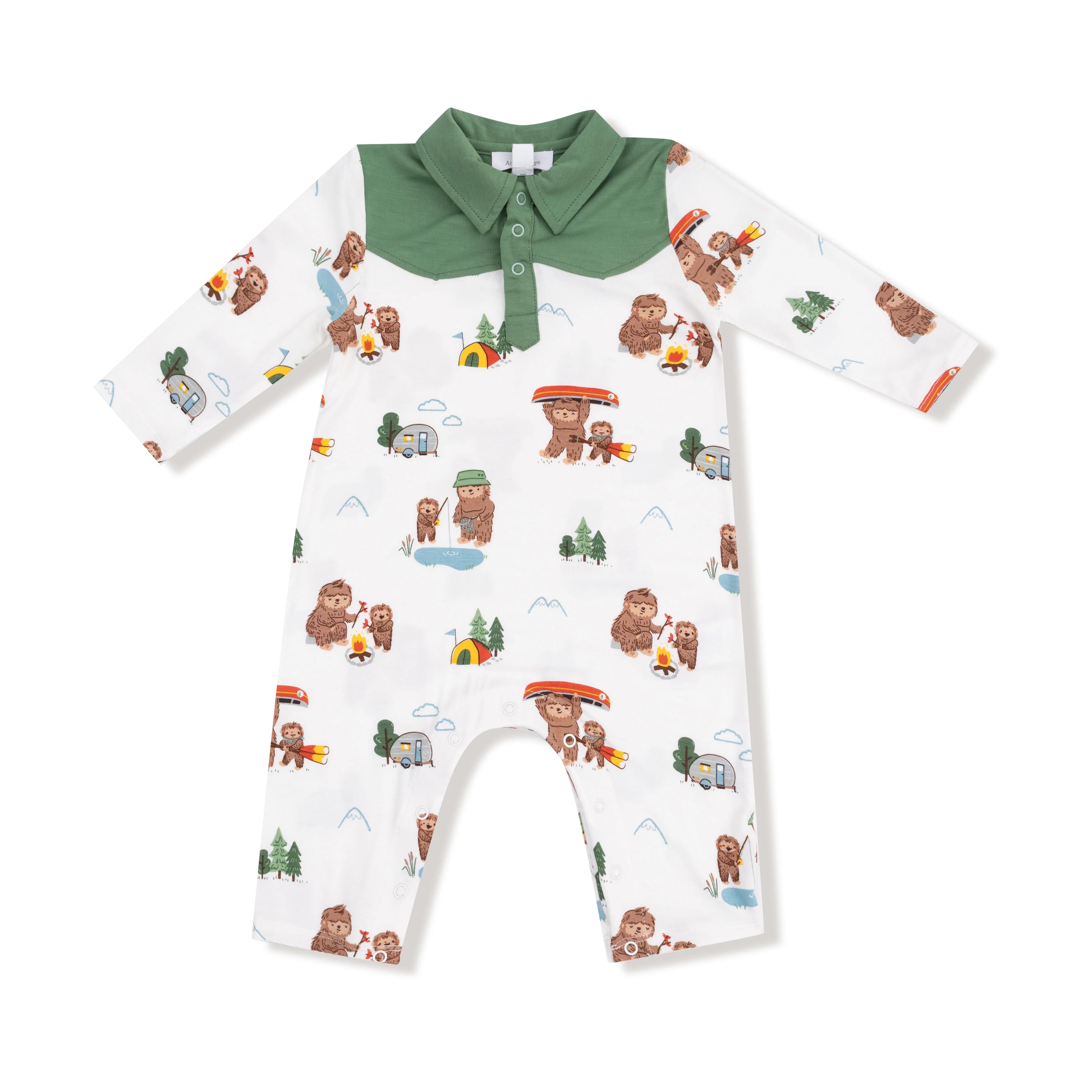 Bigfoot Camping - L/S Cowboy Romper