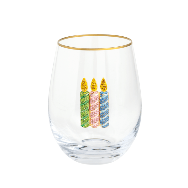 Beaded Wine Glass